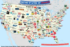 Maps Of The Biggest Companies & Brands In Countries Around The World