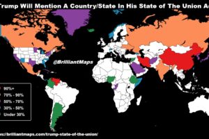 What Places Will Trump Mention During The State of the Union Address?