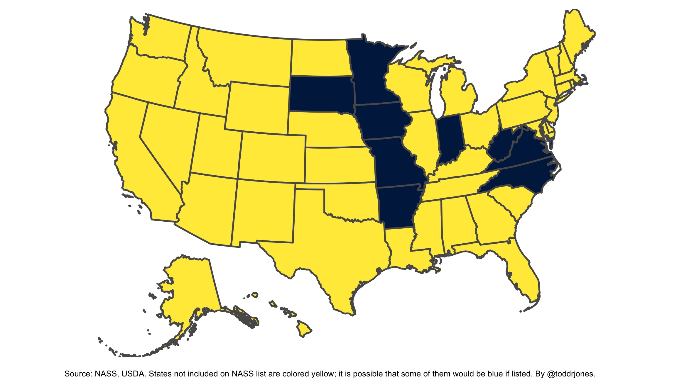 The blue states have more turkeys than people