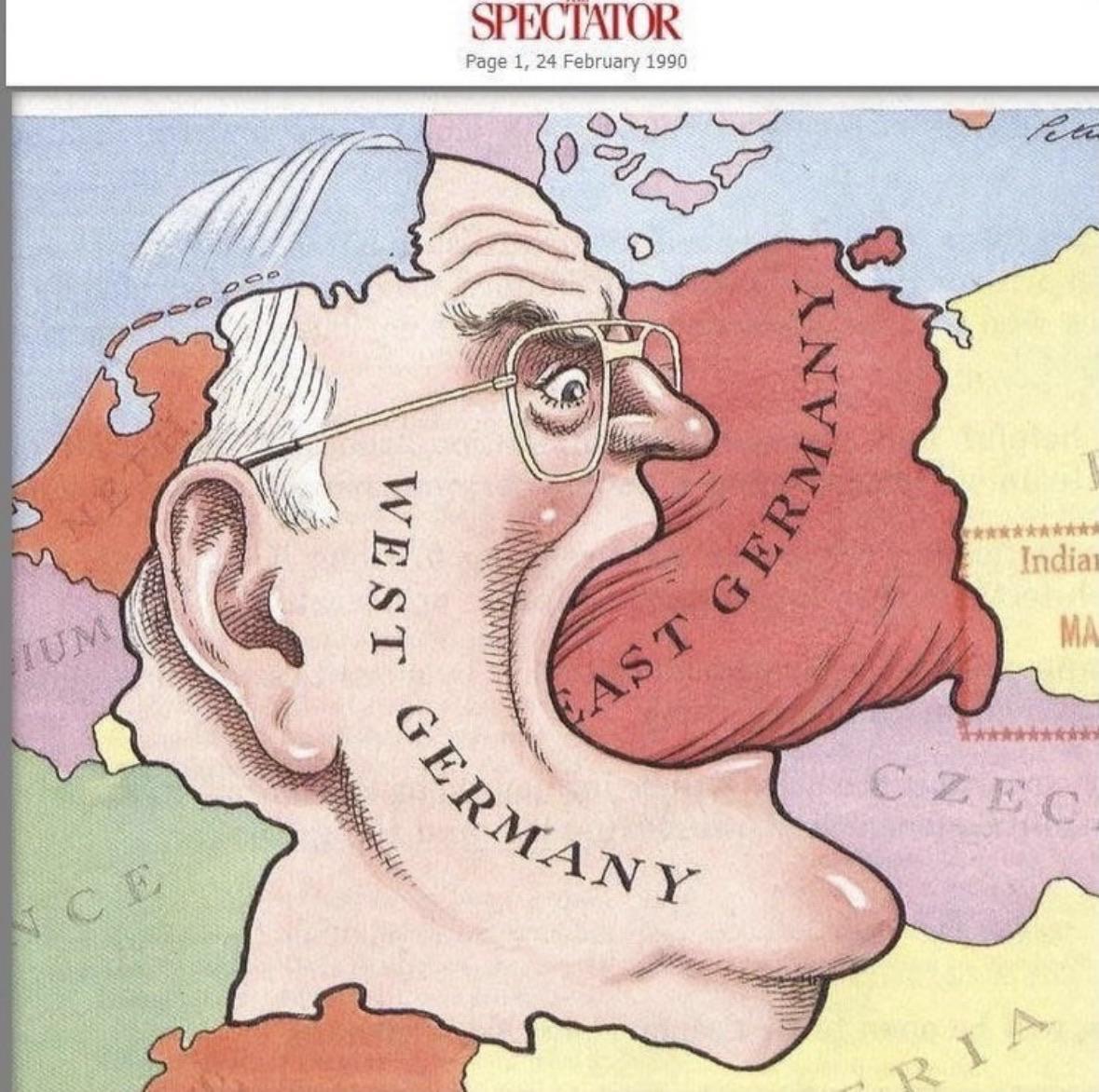 West Germany Swallowing East Germany