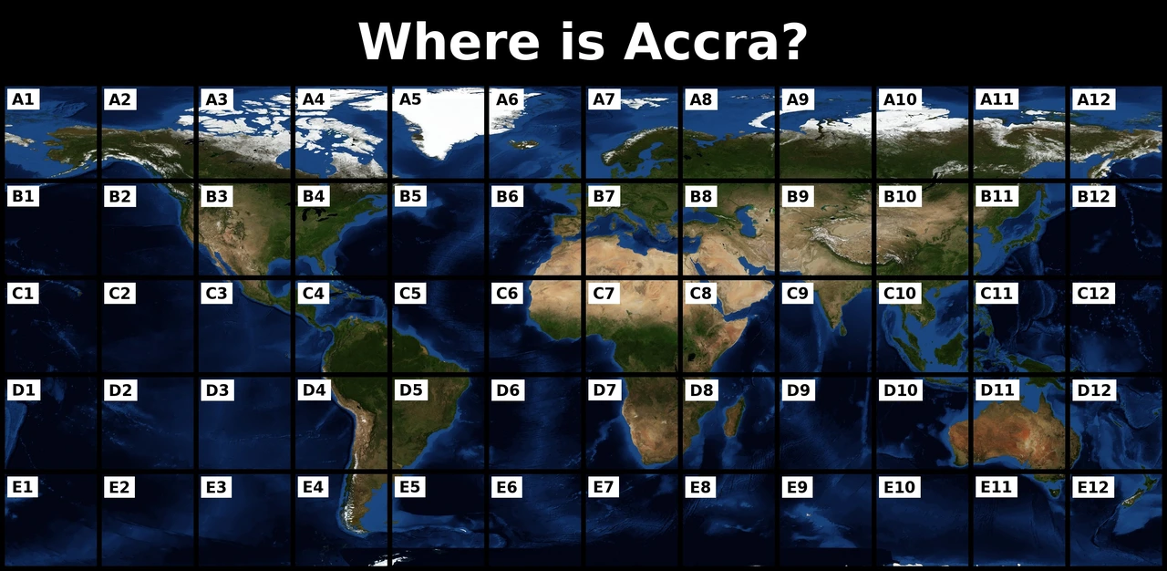 Where is Accra map quiz