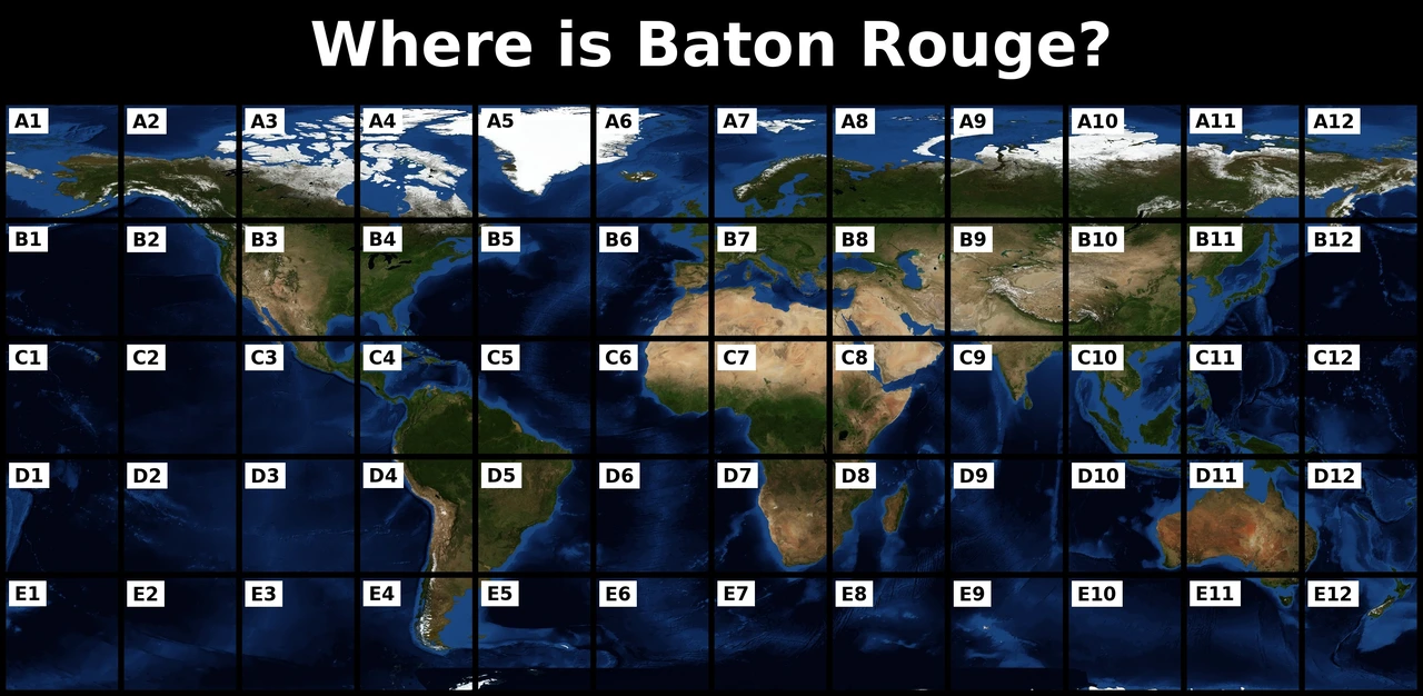Where is Baton Rouge map quiz
