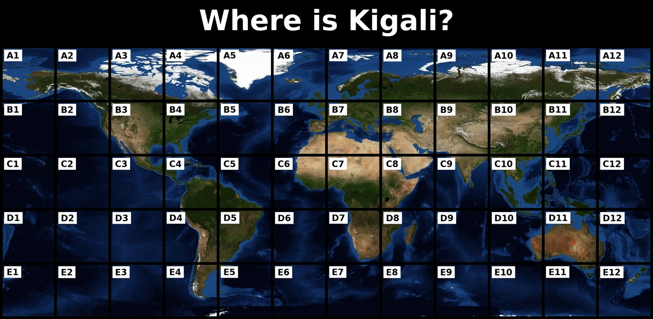 Where is Kigali map quiz