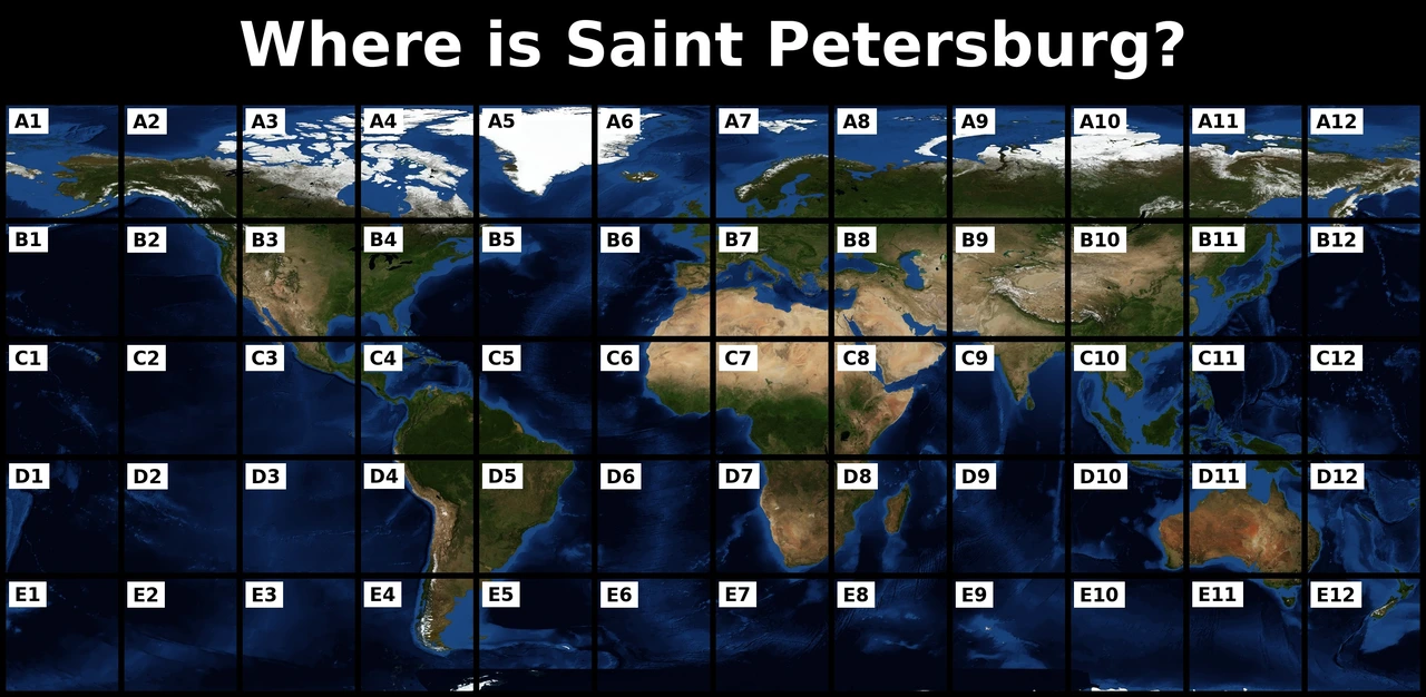 Where is Saint Petersburg map quiz