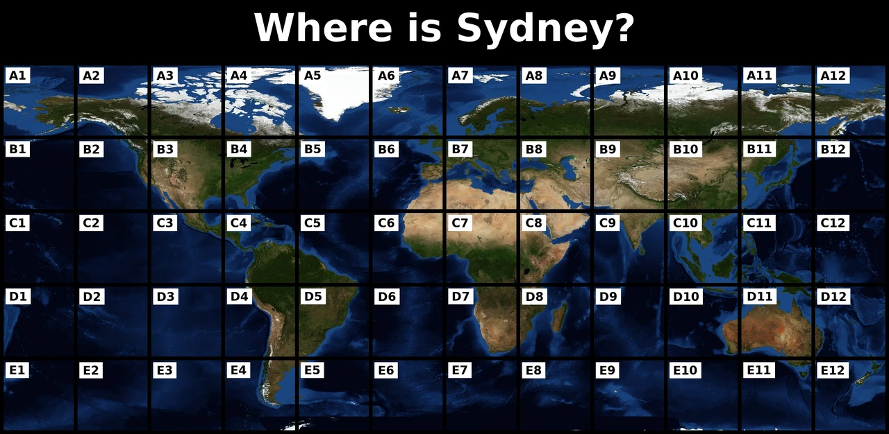 Where is Sydney map quiz