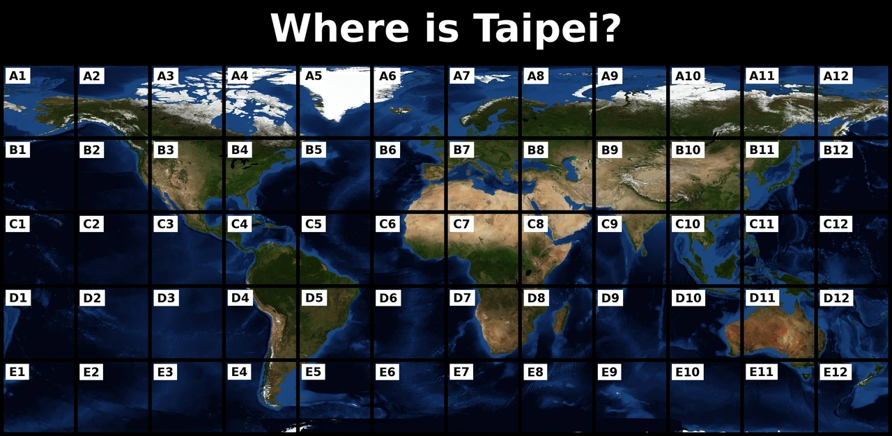 Where is Taipei map quiz